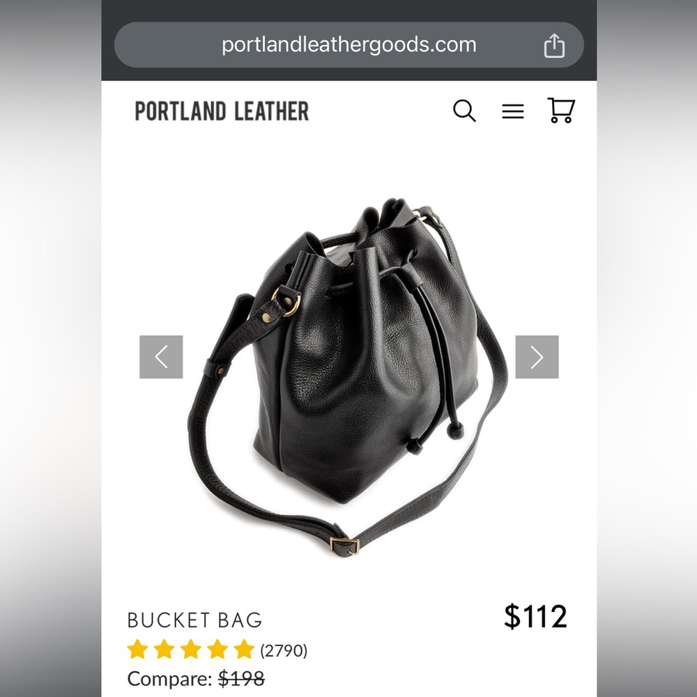 Portland Leather Goods small bucket crossbody